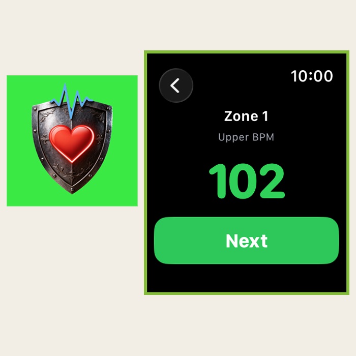 BigBeat - heart rate zones on Apple Watch