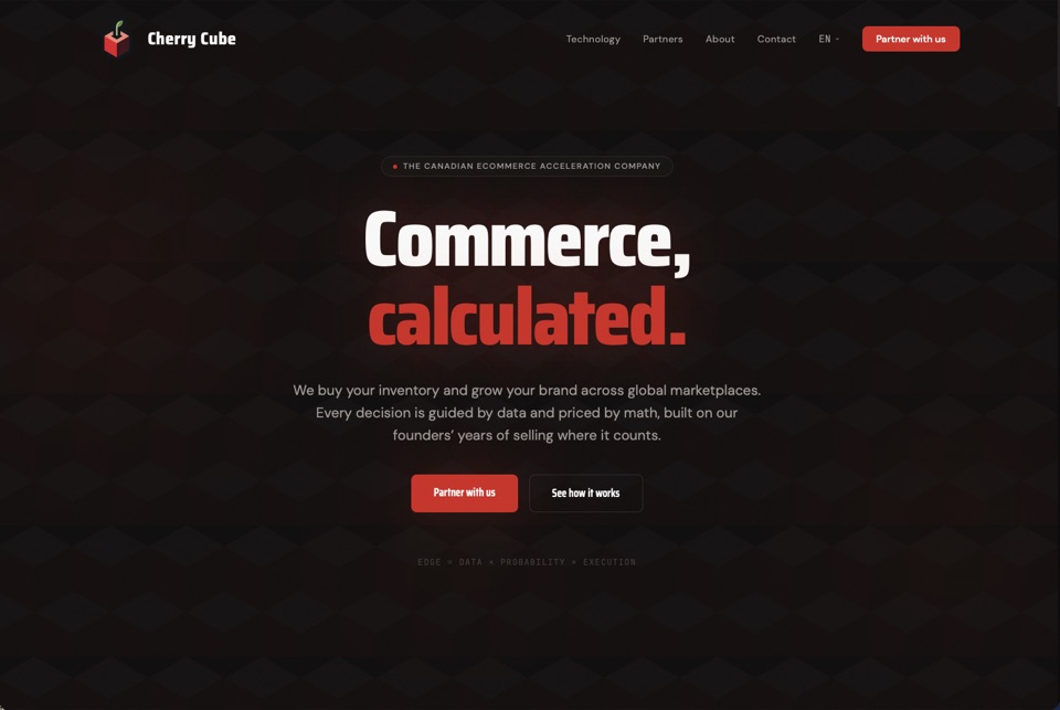 Cherry Cube - the home page