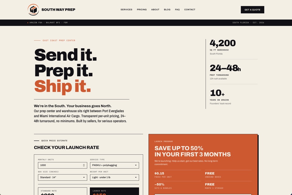 South Way Prep - the home page